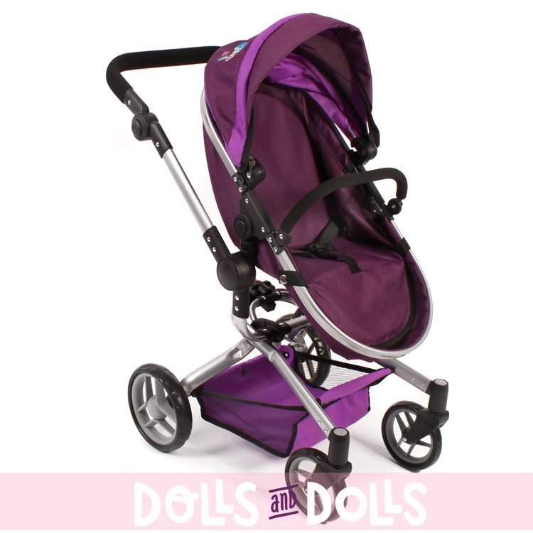Yolo Kinderwagen 75 cm umwandelbar in Puppenwagen - Bayer Chic 2000 - Lila