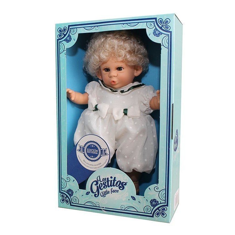 Berjuan Puppe 30 cm - Gestitos Kleines Gesicht Puppe - Junge beige Farbe