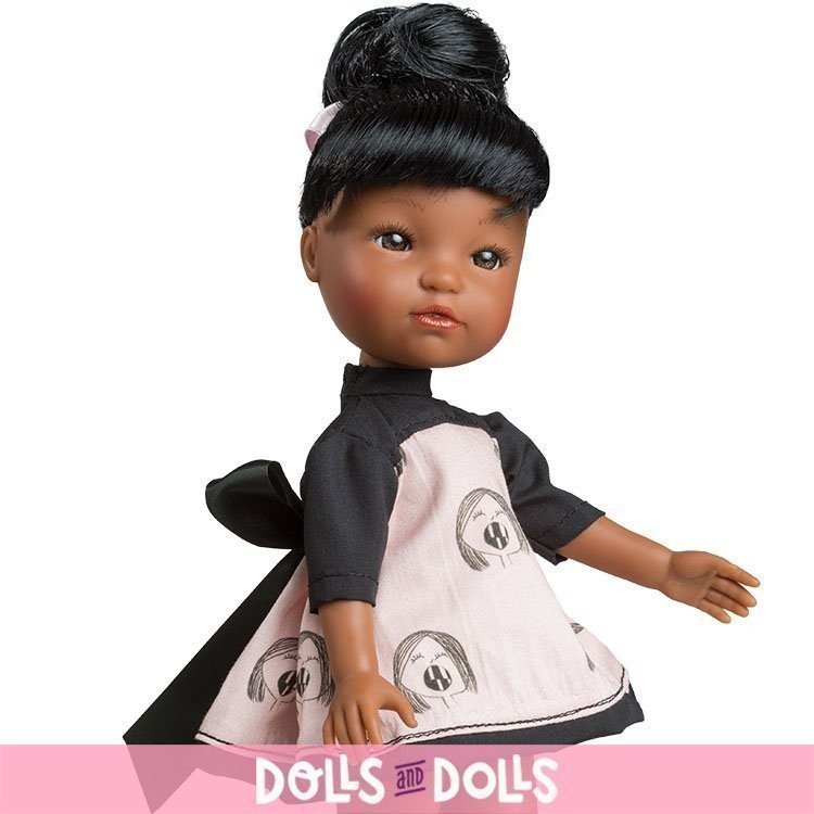 Berjuan Puppe 35 cm - Gretta Mischlinge mit rosa Kleid