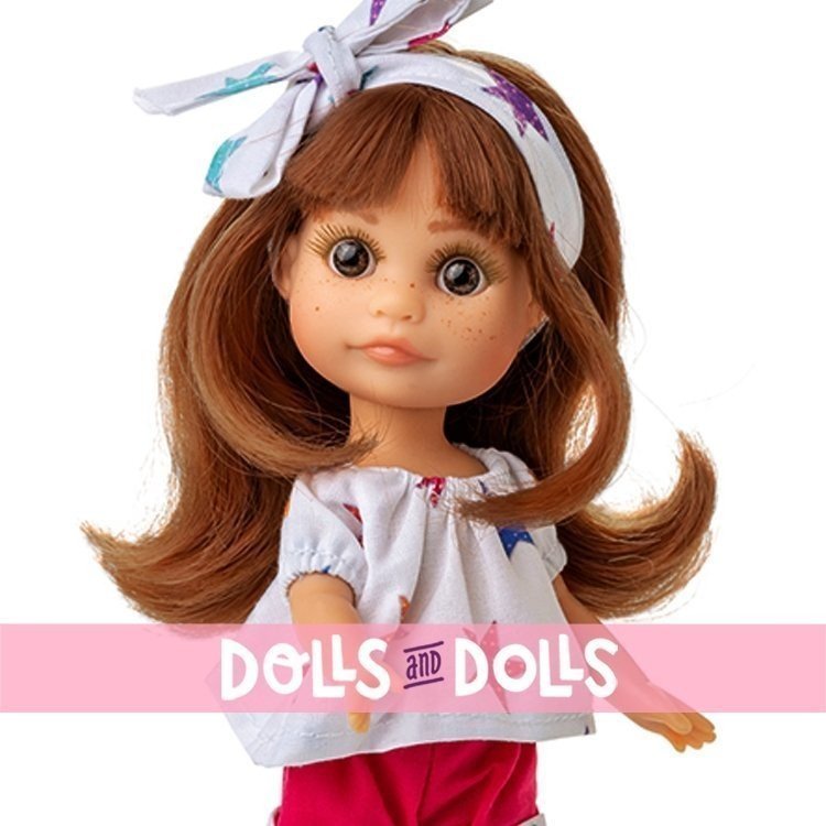 Berjuan Puppe 22 cm - Boutique Puppen - Luci mit Sternen bedrucktes Kleid