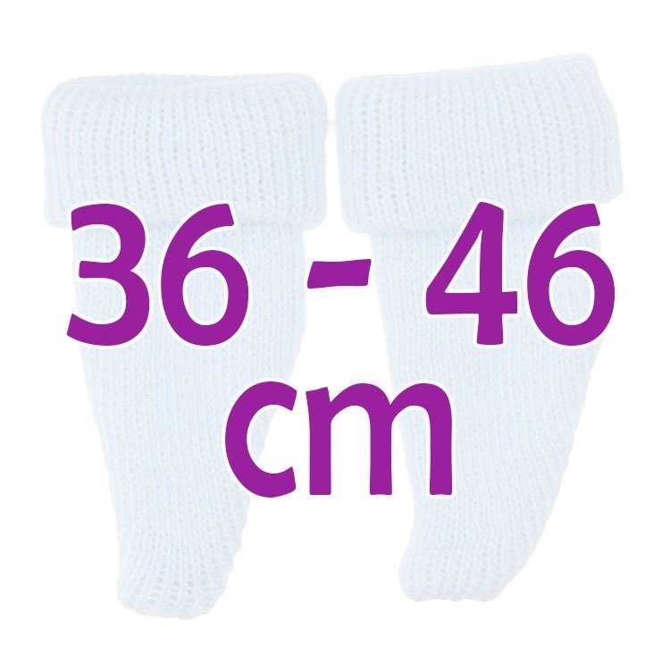 Así Puppe Complements 36 bis 46 cm - Hellblaue Stiefeletten