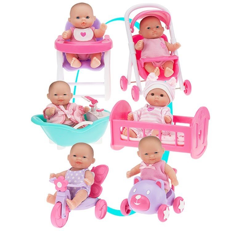 Mini Kinderzimmer - Set mit 6 Artikeln