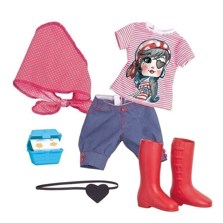 Nancy Puppe Outfit 43 cm - Ein Tag voller Abenteuer - Piratenset