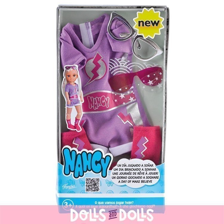 Nancy Puppe Outfit 43 cm - Ein Tag voller Kostüm - Superhelden-Set