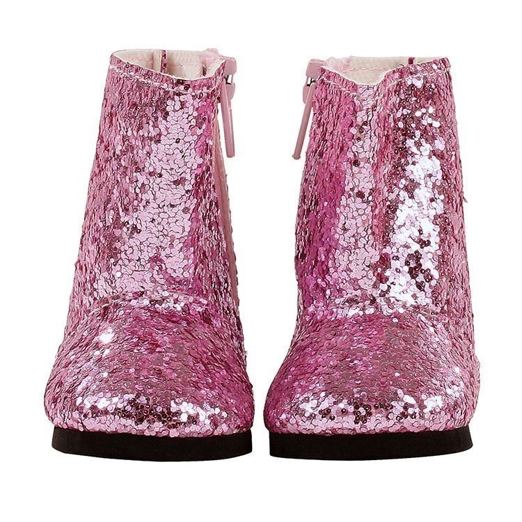Ergänzungen für Götz Puppe 42-50 cm - Glitzernde rosa Stiefel boot