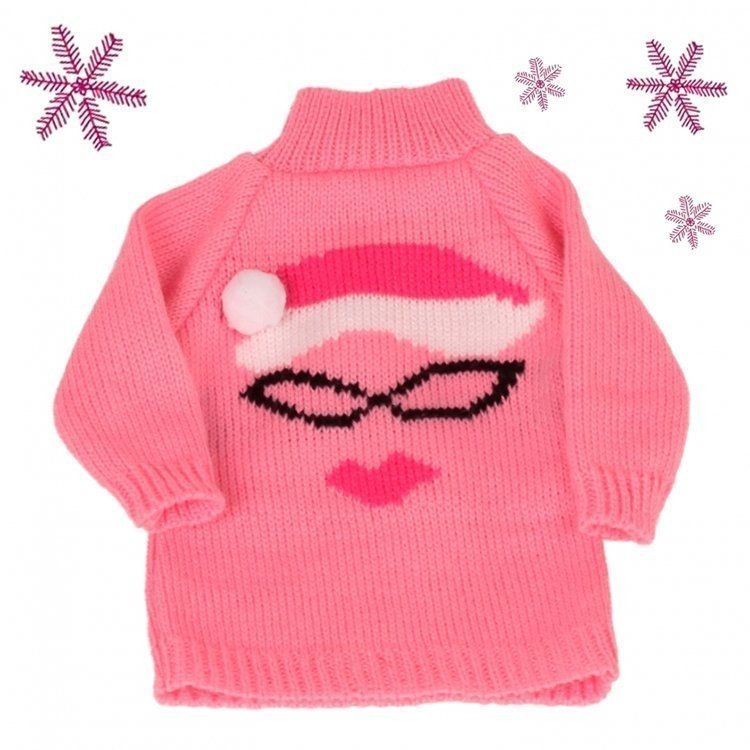 Götz Puppenoutfit 45-50 cm - Pullover Miss Santa
