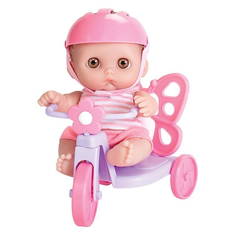 Designed by Berenguer Puppe 21 cm Lil Cutesies Mimi mit Schmetterlingsdreirad Dolls And Dolls Sammlerpuppenladen