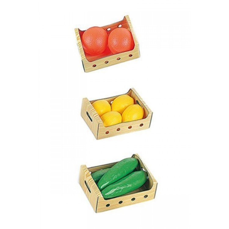 Klein 9681 - Set Spielzeug Orangen, Zitronen und Gurken