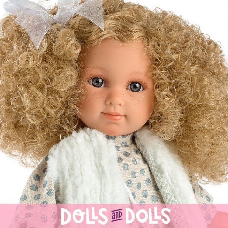 Llorens Puppe 35 cm - Lockiges blondes Haar Elena