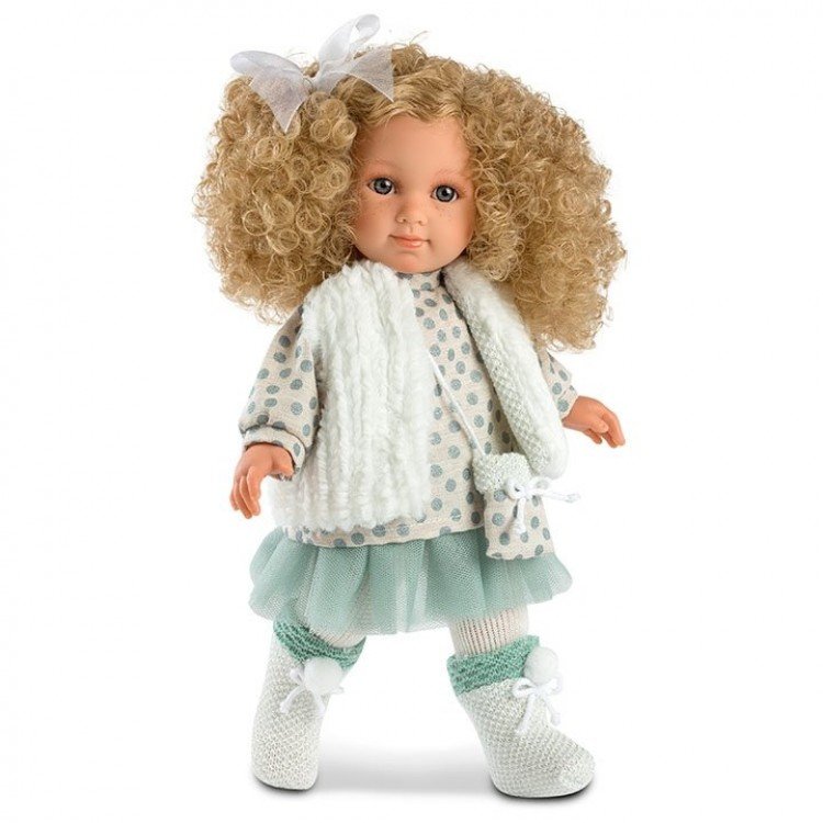 Llorens Puppe 35 cm - Lockiges blondes Haar Elena