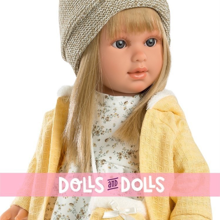 Llorens Puppe 40 cm - Martina blond mit gelber Jacke