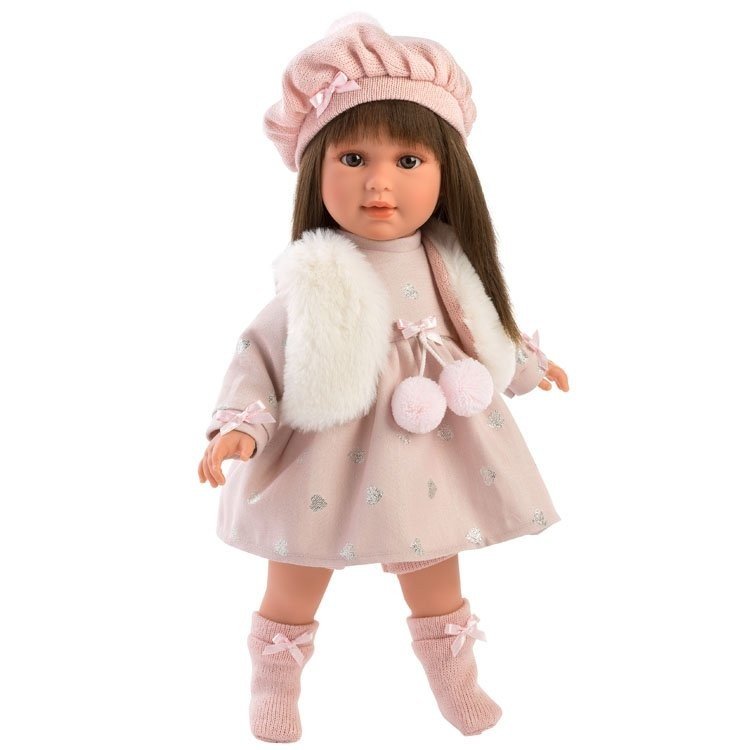 Llorens Puppe 40 cm - Leti mit Kleid und Weste