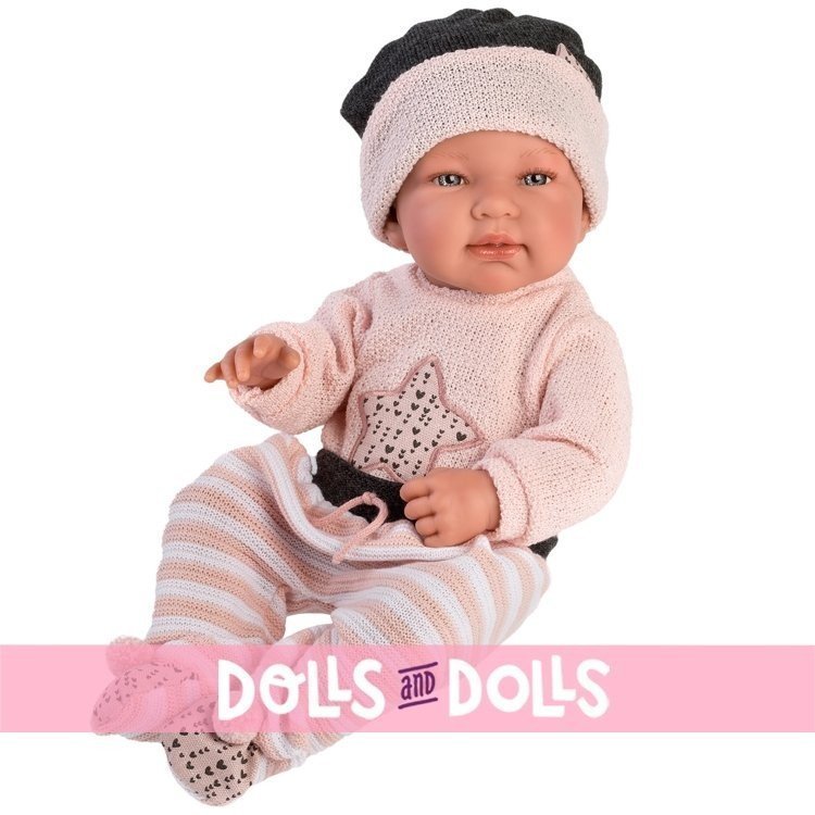 Llorens Puppe 43 cm - Neugeborenes Tina mit Sternendecke
