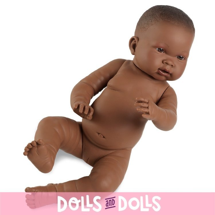 Llorens Puppe 45 cm - Nena Afroamerikaner ohne Kleidung