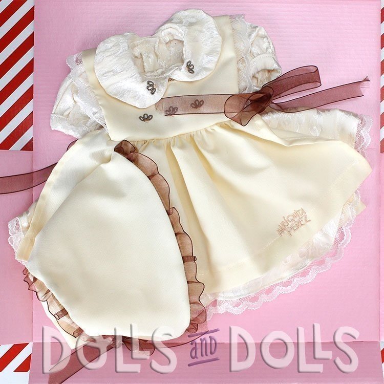 Mariquita Pérez Puppe Outfit 50 cm - Shantu beige Kleid