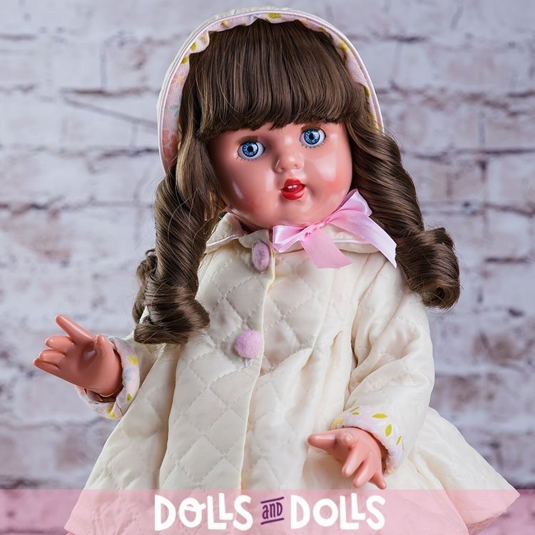 Mariquita Pérez Puppe 50 cm - Mit beigem Trenchcoat