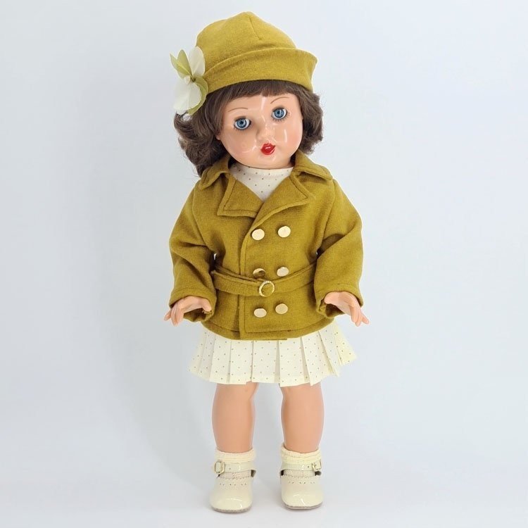 Mariquita Pérez Puppe 50 cm - Mit ockerfarbenem Outfit