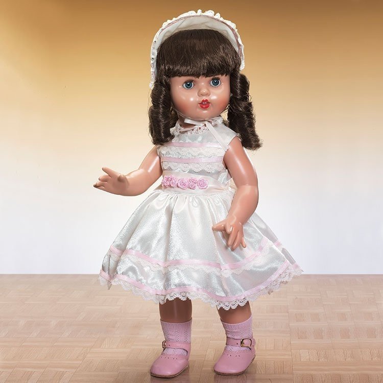 Mariquita Pérez Puppe 50 cm - Mit beigem Kleid Party