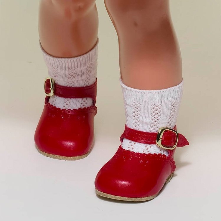 Ergänzungen für Mariquita Pérez Puppe 50 cm - Rote Schuhe