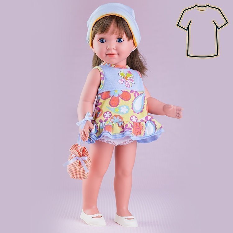 Miel de Abeja Puppe Outfit 45 cm - Carolina - Strandkleid Set