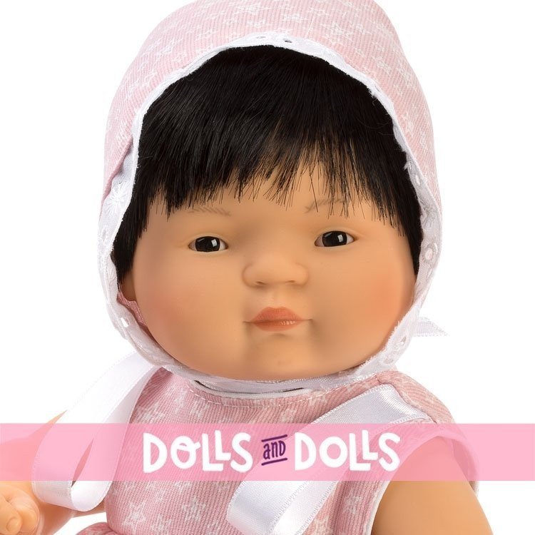 Así Puppe 36 cm - Chinín mit rosa Sternenkleid