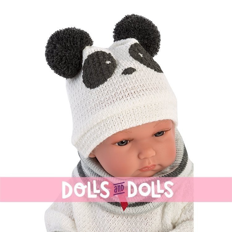 Llorens Puppe 35 cm - Bimba Panda mit Schlafsack
