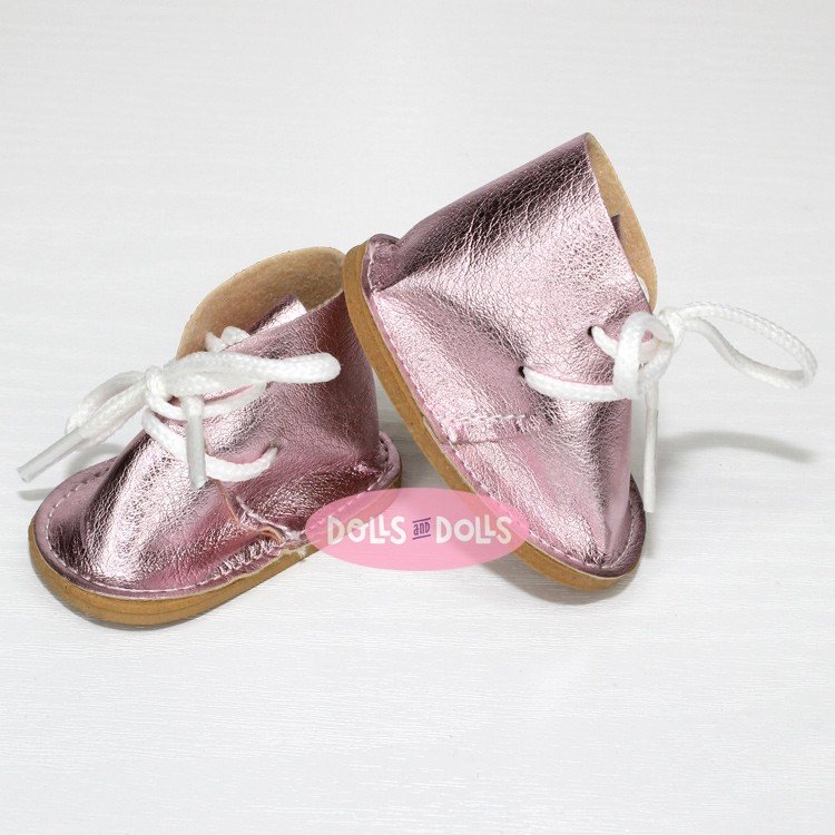 Zubehör für Nines d'Onil 30 cm Puppe - Mia - Rosa Schuhe mit Schnürsenkeln