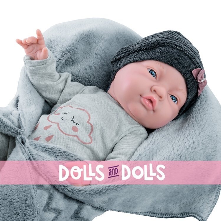 Paola Reina Puppe 45 cm - Bebita mit Decke
