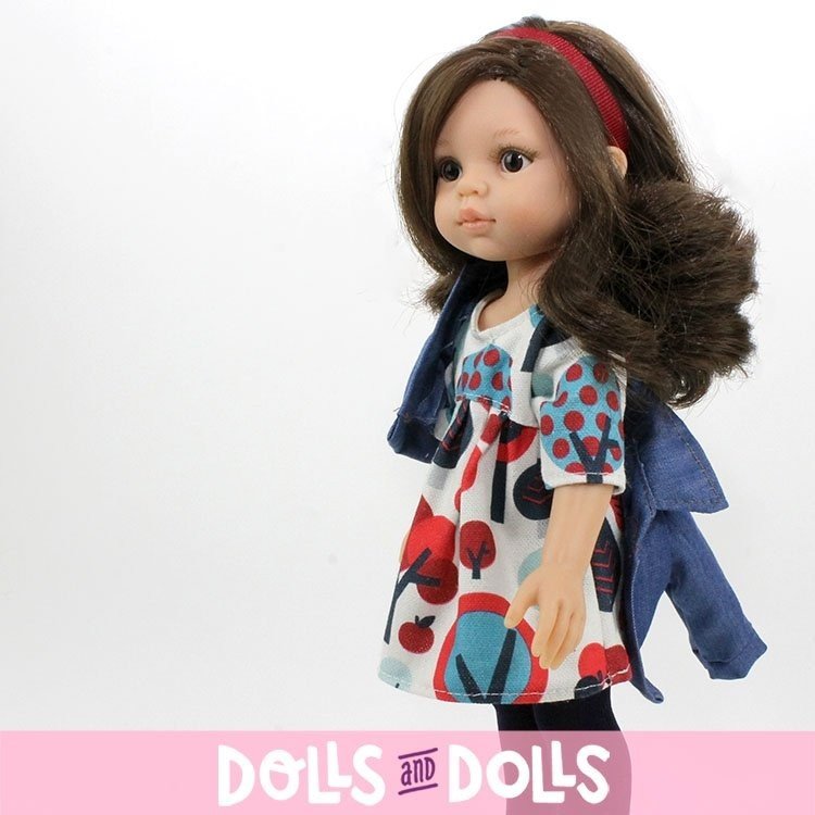 Paola Reina Puppe 32 cm - Las Amigas - Carol mit Bäumen Kleid