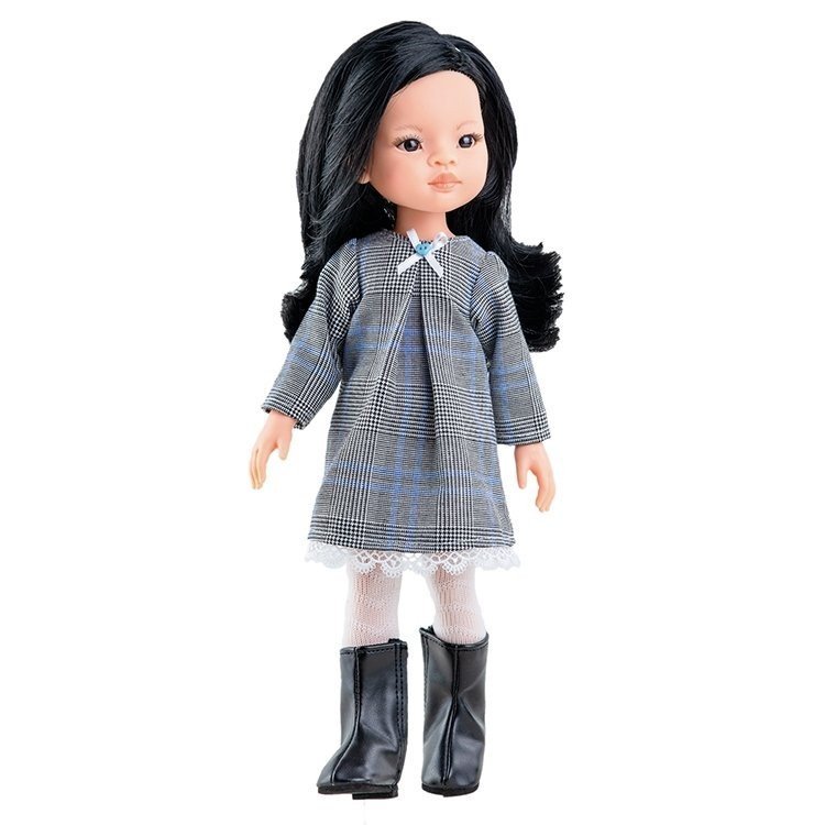 Paola Reina Puppe 32 cm - Las Amigas - Liu mit grauem Kleid