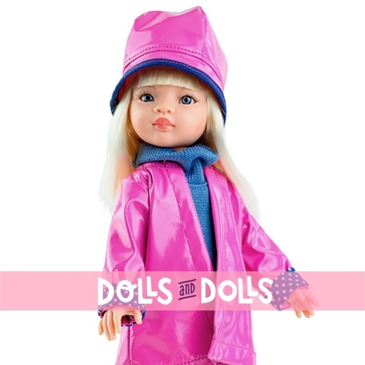 Paola Reina Puppe 32 cm - Las Amigas - Manica mit rosa Regenmantel
