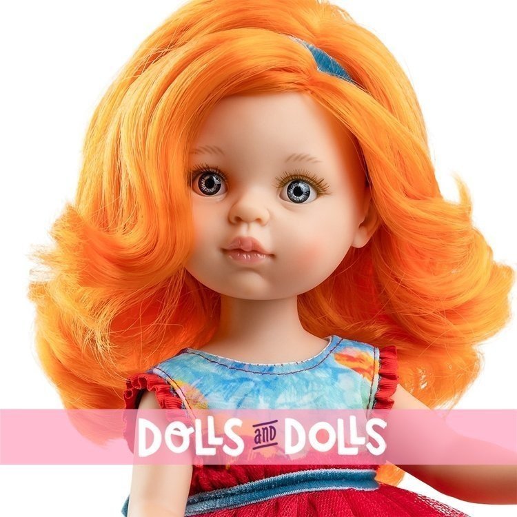 Paola Reina Puppe 32 cm - Las Amigas Funky - Susana mit rotem Tüllkleid