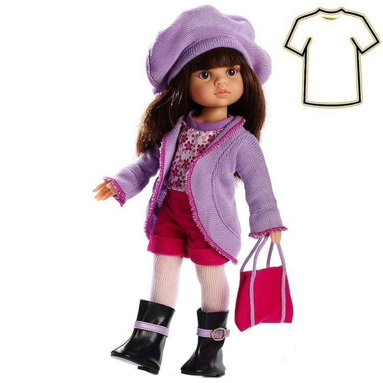 Paola Reina Puppe Outfit 32 cm - Las Amigas - Kleid Winter Carol
