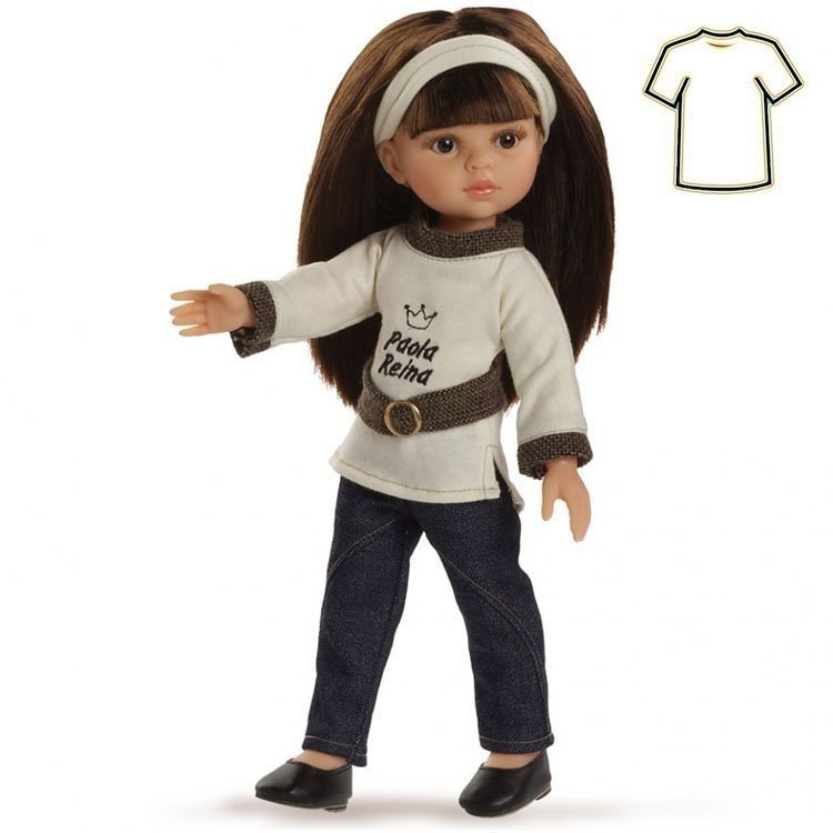 Paola Reina Puppenoutfit - Las Amigas - Kleid Winter Carol