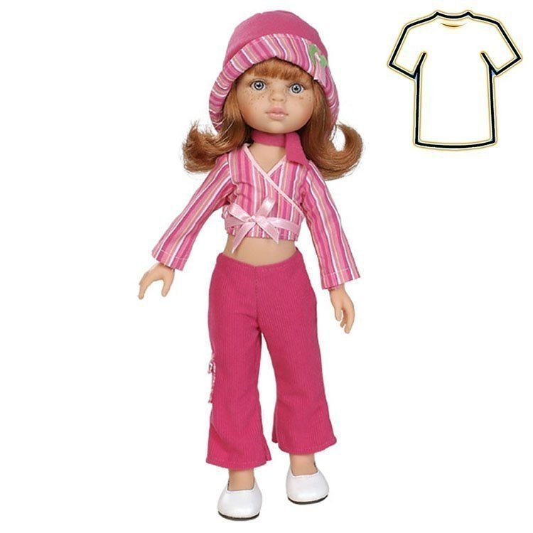 Paola Reina Puppe Outfit 32 cm - Las Amigas - Kleid Winter Cristi