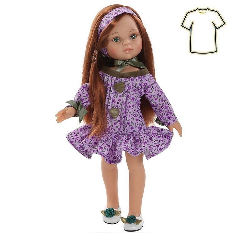 Paola Reina Puppe Outfit 32 cm - Las Amigas - Kleid Winter Cristi