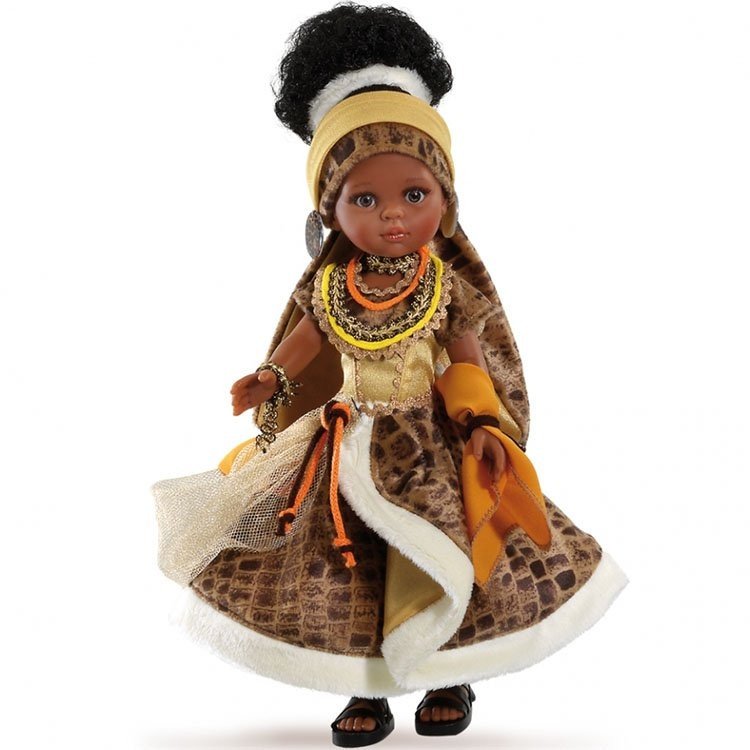 Paola Reina Puppe 32 cm - Las Amigas - Nora african