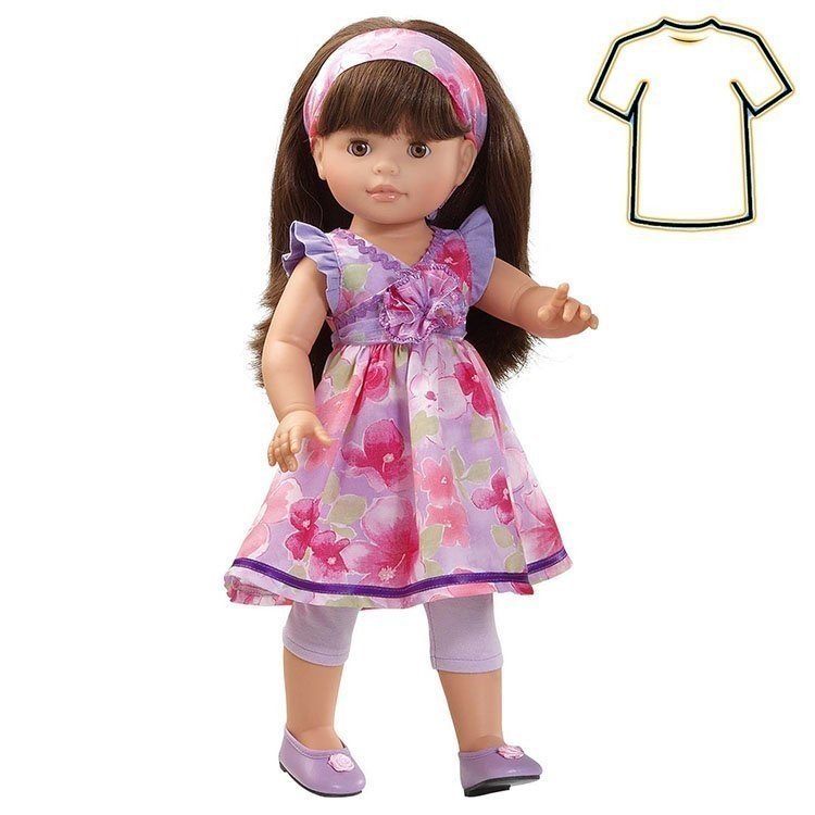 Paola Reina Puppe Outfit 45 cm - Soy Tú - Kleid Brünette Puppe