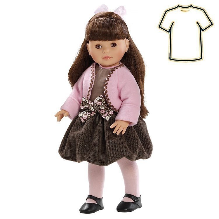 Paola Reina Puppe Outfit 45 cm - Soy Tú - Kleid Brünette Puppe