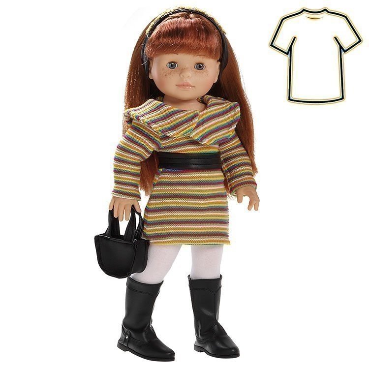 Outfit für Paola Reina Puppe 45 cm - Soy Tú - Kleid Lesekopfpuppe