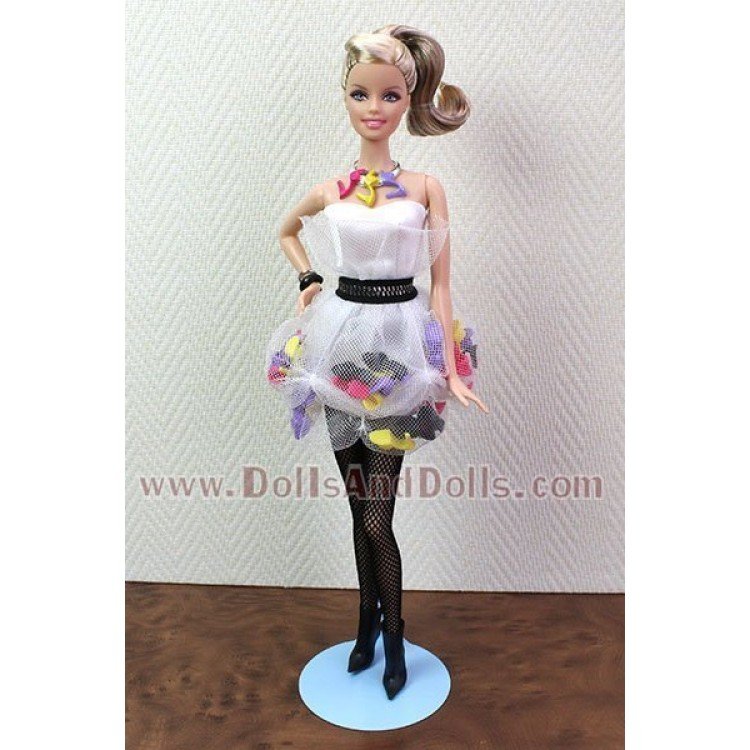 Metallpuppenständer 2299 in Himmelblau für Barbie-Typ