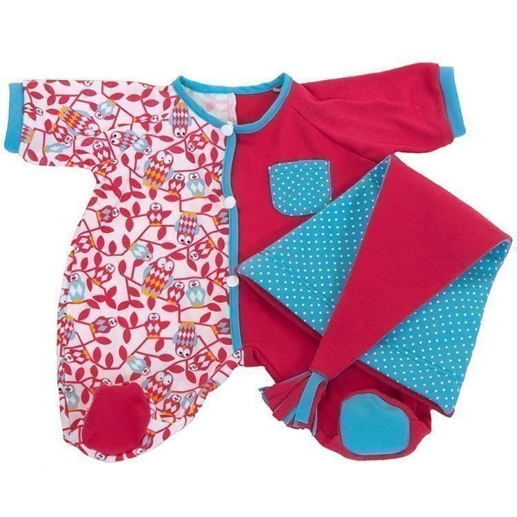 Rubens Scheunenpuppe Outfit 45 cm - Rubens Baby - Rosa Pyjama