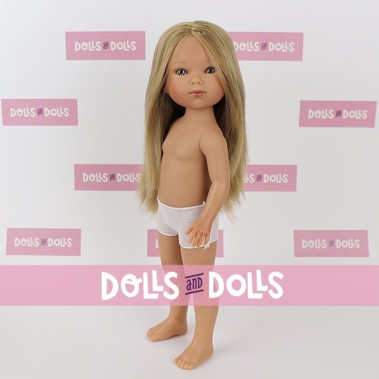 Vestida de Azul Puppe 28 cm - Carlota blond ohne Kleidung