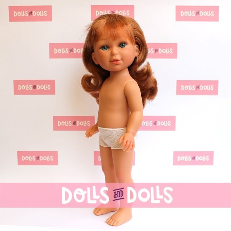 Vestida de Azul Puppe 33 cm - Paulina rothaarig mit Fransen ohne Kleidung