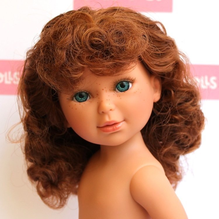 Vestida de Azul Puppe 33 cm - Paulina rothaarig mit lockigem Haar ohne Kleidung