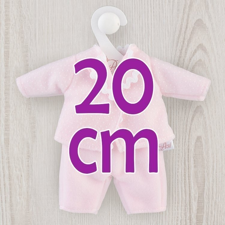 Outfit für Así Puppe 20 cm - Rosa Strampler und Jacke Set für Tom Puppe