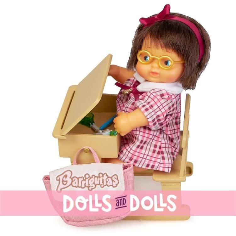 Zubehör für Barriguitas Classic Puppe 15 cm - Schule mit Babyfigur