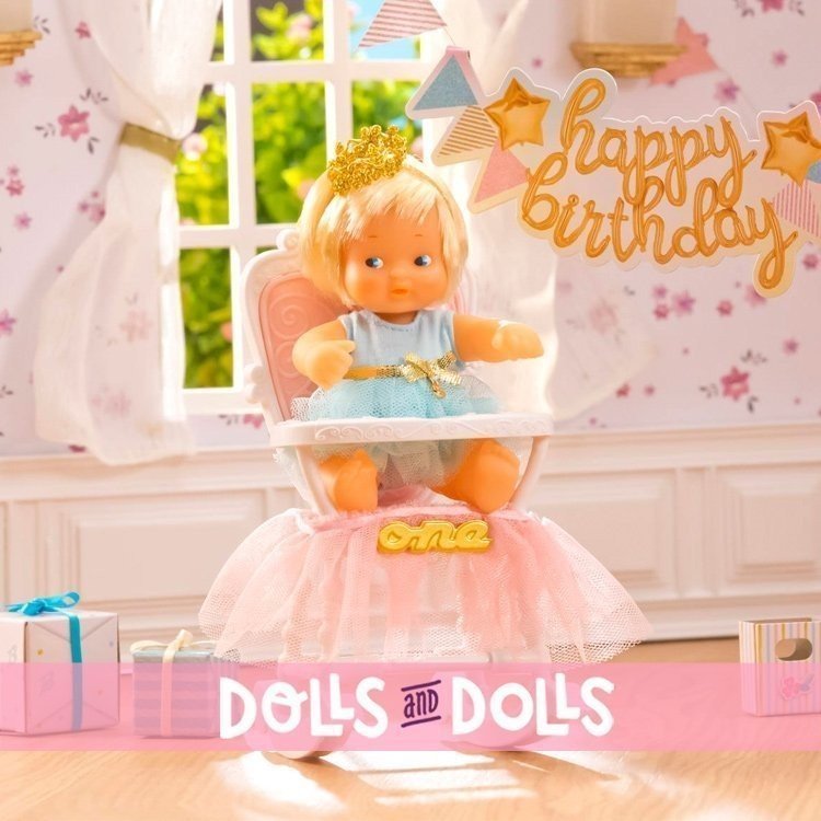 Zubehör für Barriguitas Classic Puppe 15 cm - Barriguitas Mein erster Geburtstag