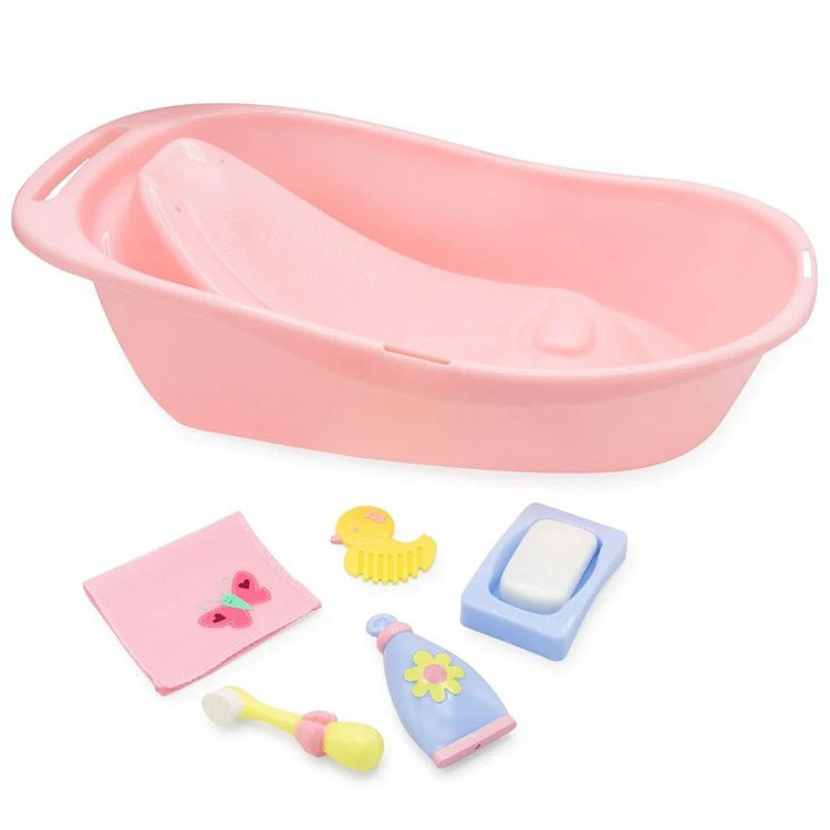 Zubehör für JC Toys Puppen - Badewanne mit 5 Zubehörteilen