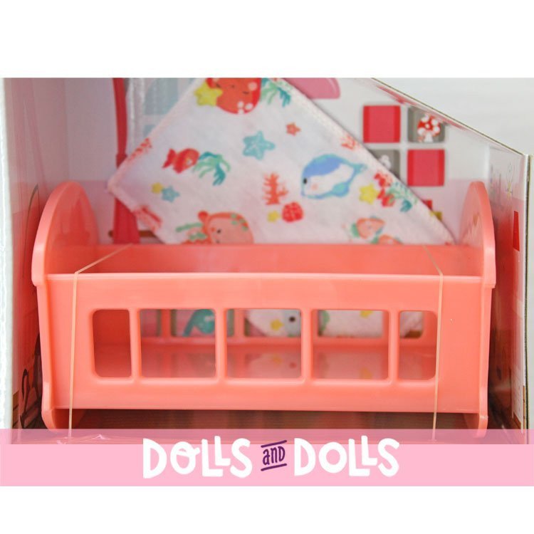 Papphaus mit Puppen und Accessoires - Designed by Berenguer - Lots to Love Babies